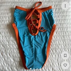 Solstice Intimates Lace Up Bikini Bottom